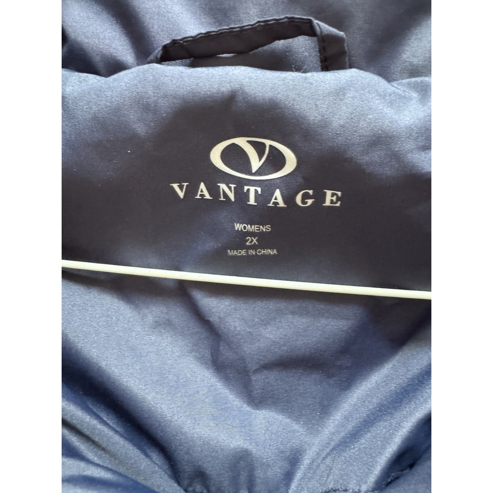 Yale Bulldogs Vantage Women's 2X Navy Activewear Zipper Jacket - Picture 3 of 5